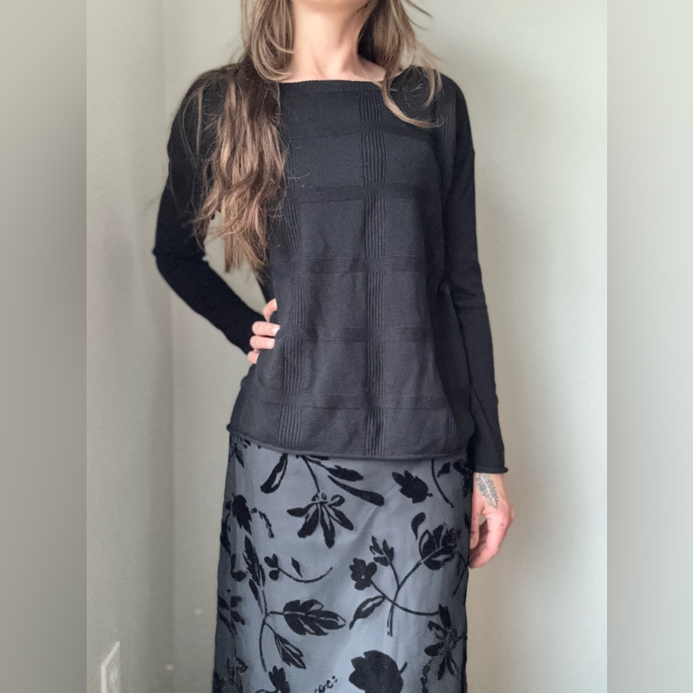 ATM Jacquard boatneck wool silk cashmere sweater
